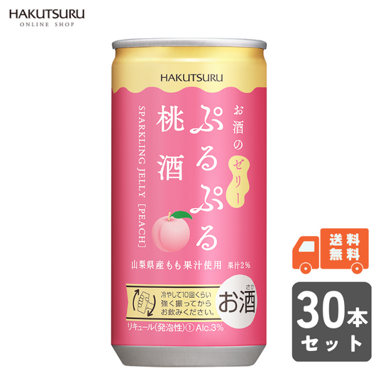 白鶴 ぷるぷる桃酒 190ml×30本